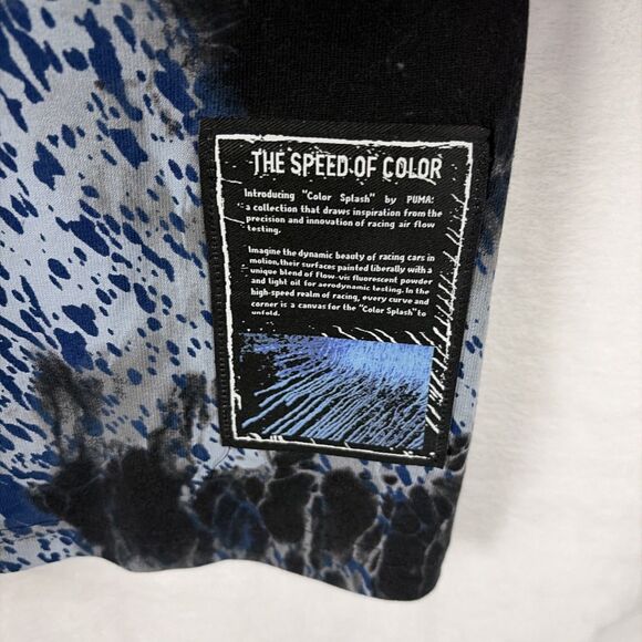 PUMA Bmw MMS Colorsplash All Over Print Crew Neck Short Sleeve T-Shirt Sz XL NWT - Picture 8 of 9